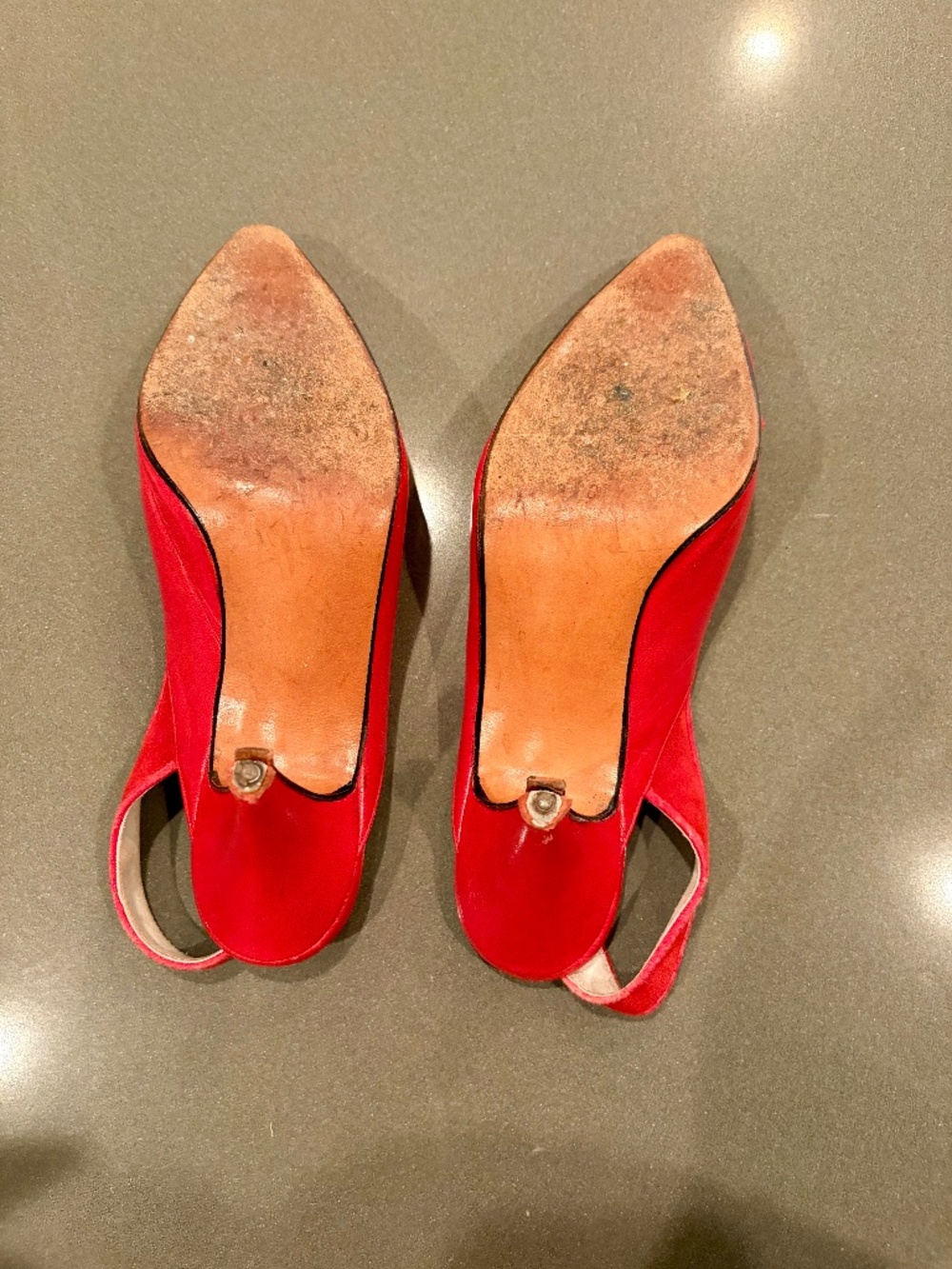 Vintage red slingback heels - size 8 (EU 38) - Picture 9 of 9